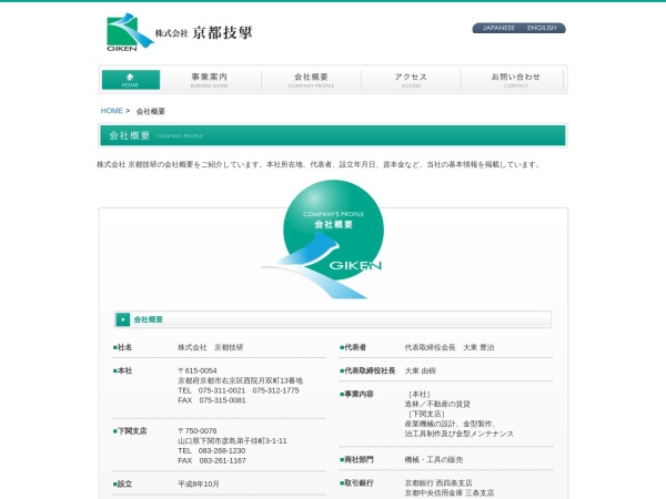 株式会社京都技＊