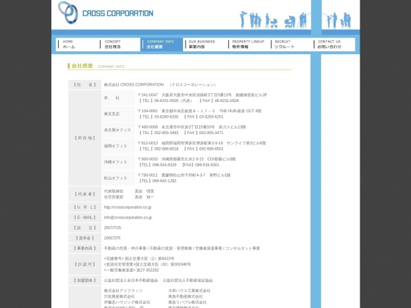 株式会社ＣＲＯＳＳＣＯＲＰＯＲＡＴＩＯＮ